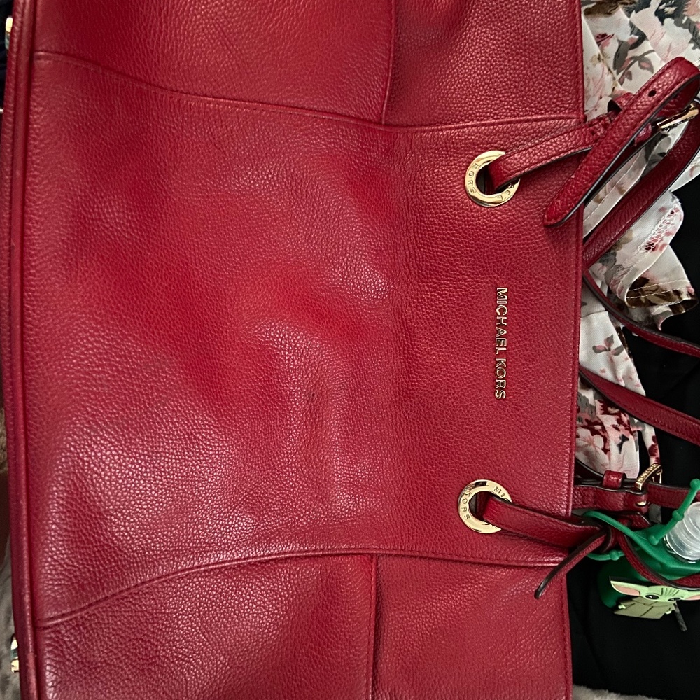Red Michael kors purse